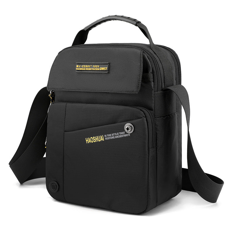 New men's casual shoulder bag large capacity oblique span bag outdoor travel commuter bag men's bag fashion sports satchel