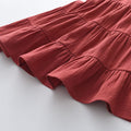 Trendy korean & japanese summer dresses: runaway princess sundresses, new solid color tiered dresses for baby girls