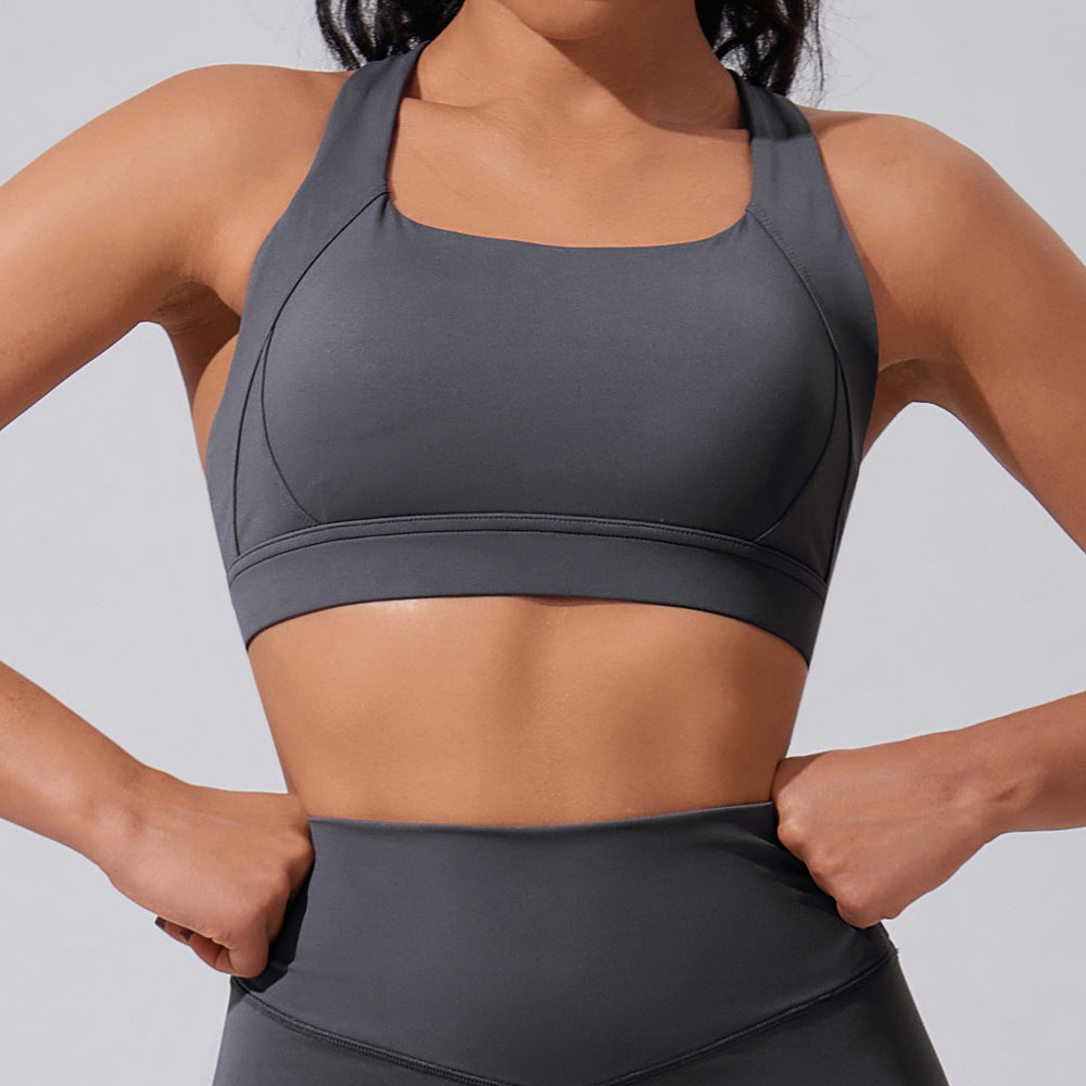 Fashion cloud feeling high intensity sports intimates women's running bubble wrap high elastic yoga vest outdoor fitness sports bra