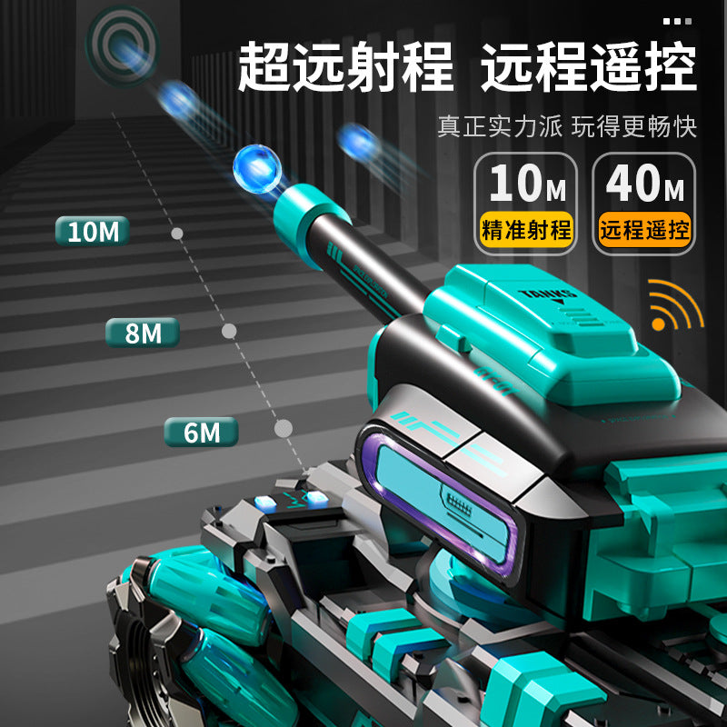 Kids' remote control car - water bomb launcher, gesture sensing, battle tank, 4wd off-road mecha - toy car for boys