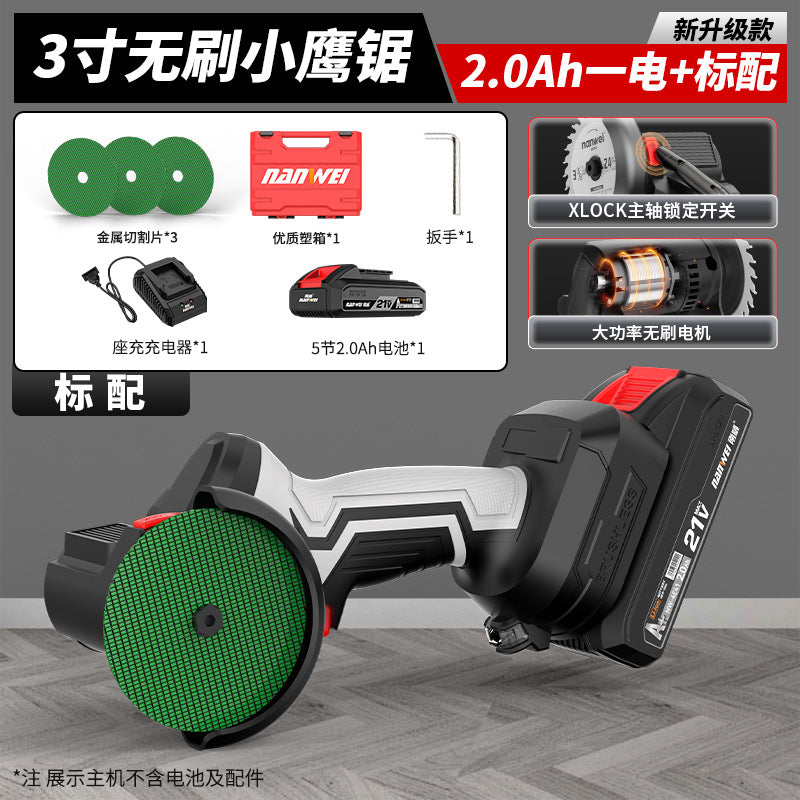 Wholesale nanwei brushless small eagle saw multi-purpose polishing and seam clearing lithium electric small mini angle grinder rechargeable cutting