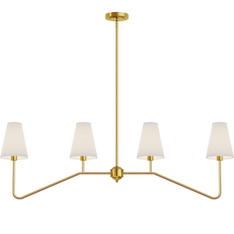 Cross-border special American chandelier 4 lights kitchen island lighting device classic chandelier suitable for bar table