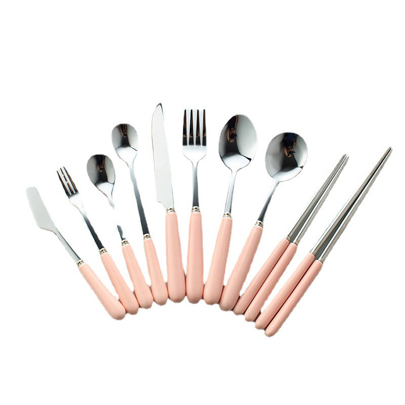 Mid-autumn mooncake knife and fork set - home dessert cake stainless steel fruit forks - customizable logo printing - mooncake forks