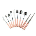 Mid-autumn mooncake knife and fork set - home dessert cake stainless steel fruit forks - customizable logo printing - mooncake forks