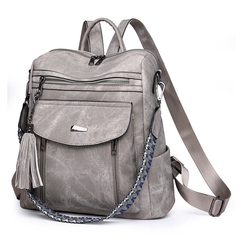 Spring 2024 Cross-border Trend PU Ladies Bag Ladies Backpack Multifunctional Backpack Wholesale
