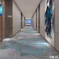 Custom hotel corridor aisle carpet, thickened 800g, fire-retardant, full coverage, for office buildings, offices, living rooms, bedrooms, and commercial use