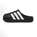 Step on shit feeling summer half drag shell toe half bag pvc toe cap slippers for men and women same style black and white trendyeasiest for matchoutwearins