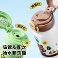 New arrival high-looking cute double drinking cup 316 stainless steel cartoon doll thermos cup portable water cup with carrying rope