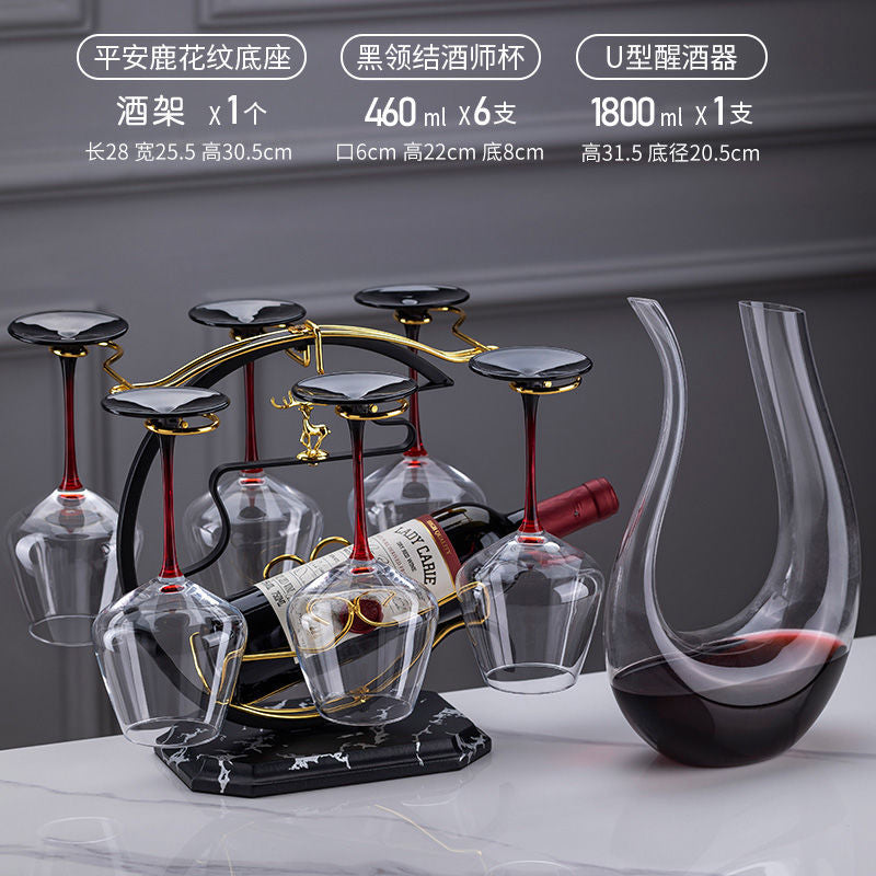 Creative wine glass rack ornament set - new home bar stemware holder, upside down wine glass rack, premium wine rack, barware
