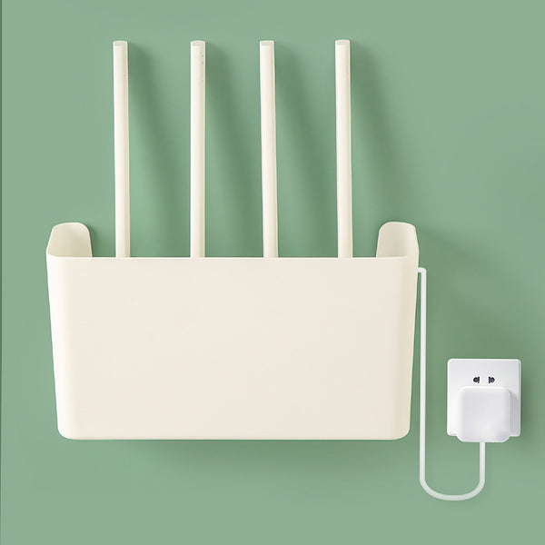 Student dormitory storage box No punching wall-mounted wifi router storage box Wireless network wiring finishing box