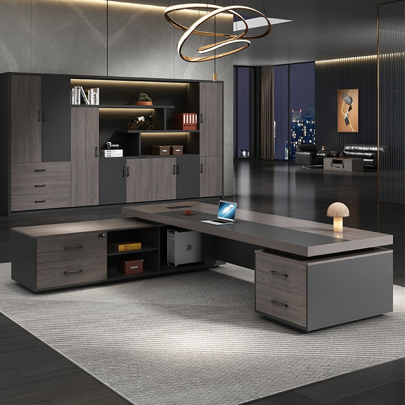Saint li new chinoiserie executive desk elegant president desk boss desk modern casual office furniture manager desk and chair