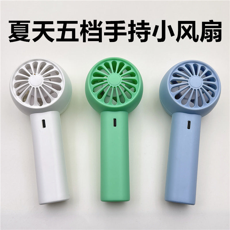 Mini turbine cooling desktop fan usb rechargeable outdoor new portable hiking buckle cold compress handheld fan