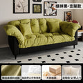 Retro fabric sofa living room new arrivaldouble straight row small apartment bedroom rental room lazy modern simple sofa