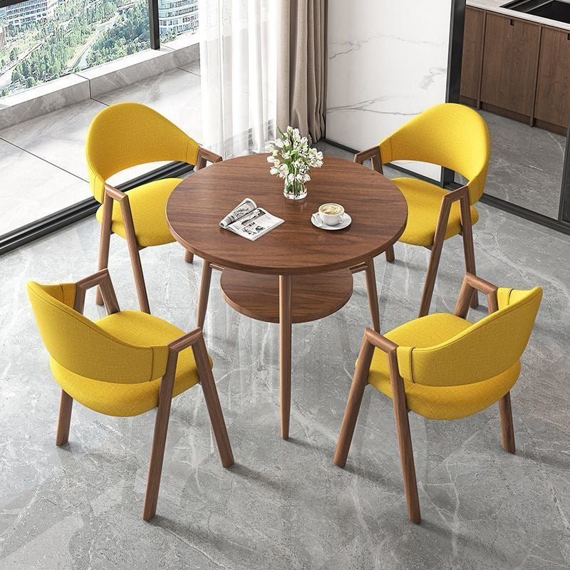 Scandinaviancasualcasual reception negotiation table and chair combination milk tea coffee shop apartment b&b dining table balcony small round table