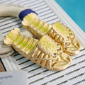 2025 new metallic crayfish beach slippers - creative parent-child flip-flops, unique non-slip slides wholesale