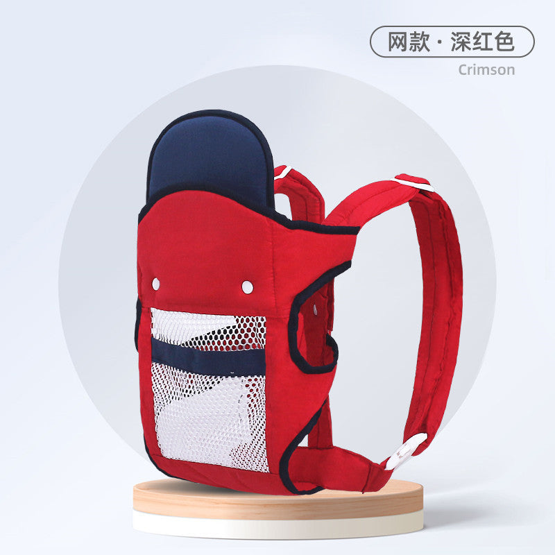 Baby newborn carrier - front and back carry, hands-free, breathable mesh, portable - your go-to for outings!
