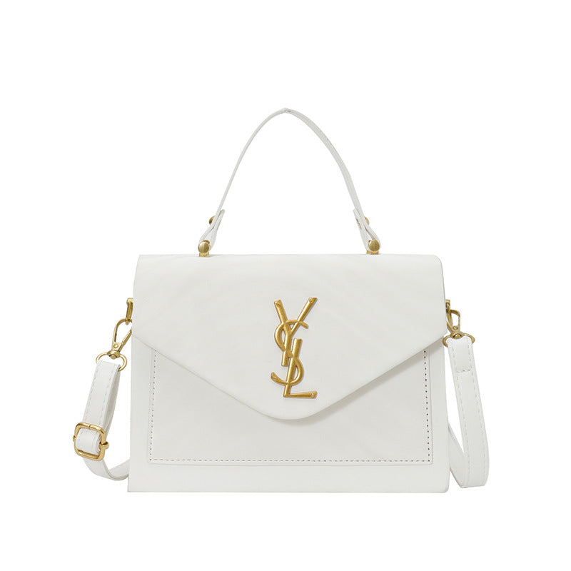 2025 new women's retro small square bag ladies shoulder crossbody commuter messenger bag trendy letter box bag - export quality