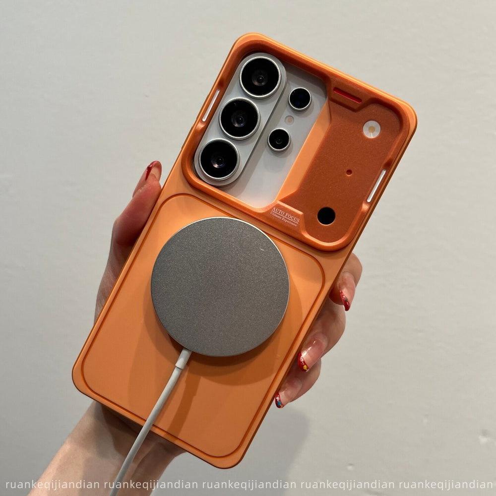 Suitable for samsung s26ultra frosted magnetic phone case that instantly transforms into 17 high-end s25 skin-feel anti-fall protective case