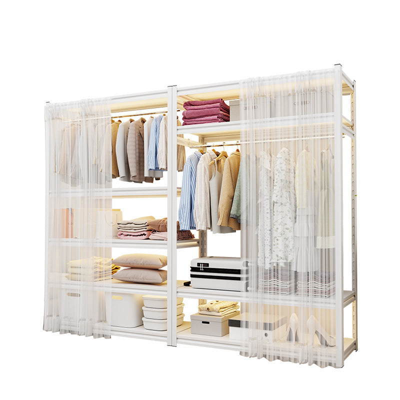 Shelf Wardrobe Household Multi-layer Open Hanger Bedroom Rental Room Storage Floor Shelf Simple Coat Rack