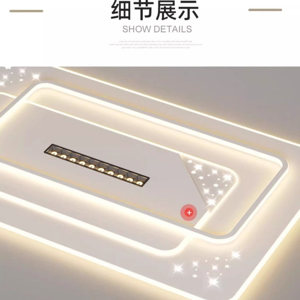 Living room main light modern simple atmosphere led ceiling light bedroom light 2025 new lighting whole house package combination