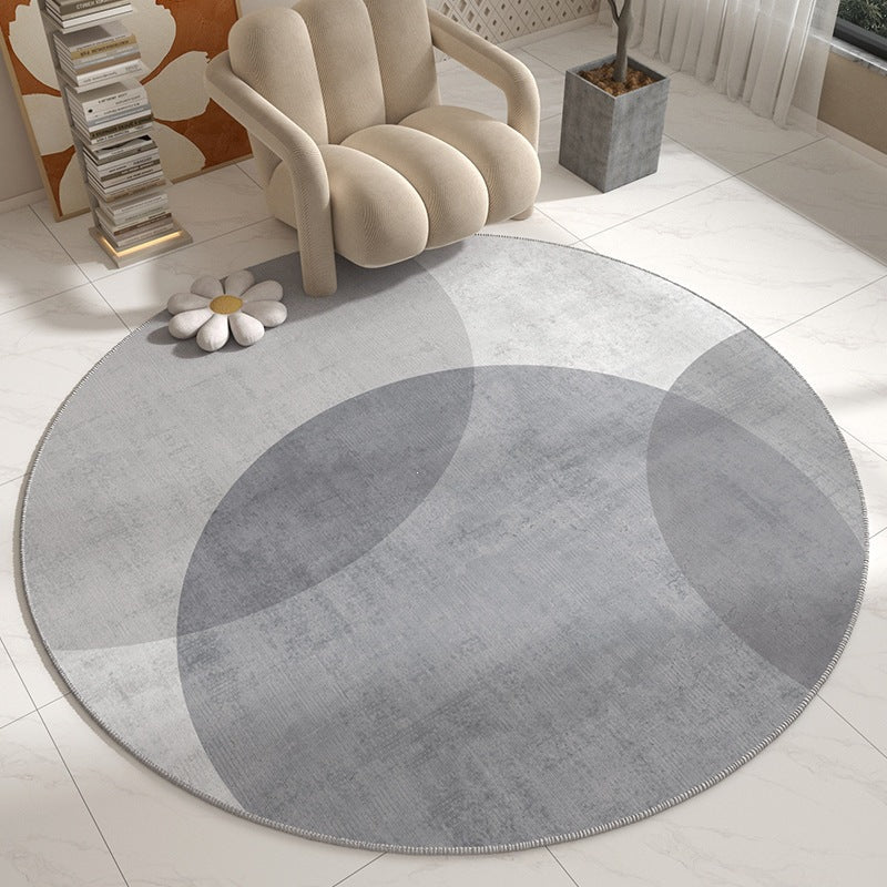 round carpet crystal velvet study computer swivel chair mat non-slip carpet floor protection mat bedroom bedside blanket