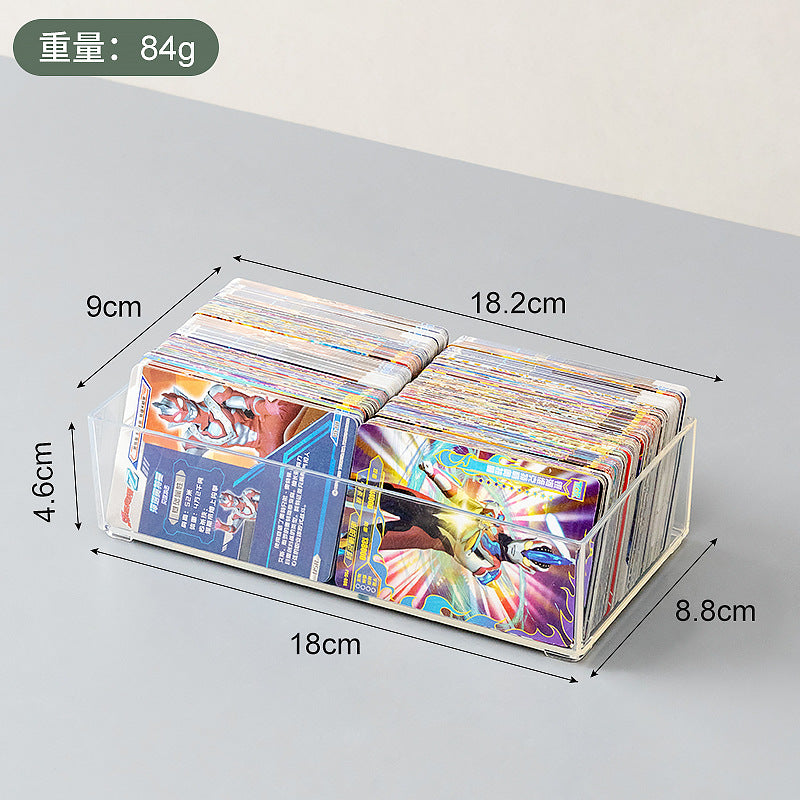 Children's Toy Card Ultraman Card Storage Box Transparent Mini Peripheral Postcard Photo Sticker Storage Box