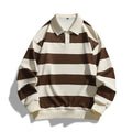 fall/winter new arrivals:  independent store trendy oversized striped piqué hoodie - hong kong style, unisex