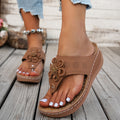 summer new arrival: plus size women's casual comfort open-toe slip-on sandals for wholesale