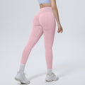 seamless washable yoga pants, high waist, tummy control, hip lift, tight nine-point pants, sweat-absorbent and breathable running fitness pants for women