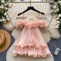 Gentle style lace ruffles camisole women's summer one shoulder chiffon eleganttopssweet age reduction work clothing