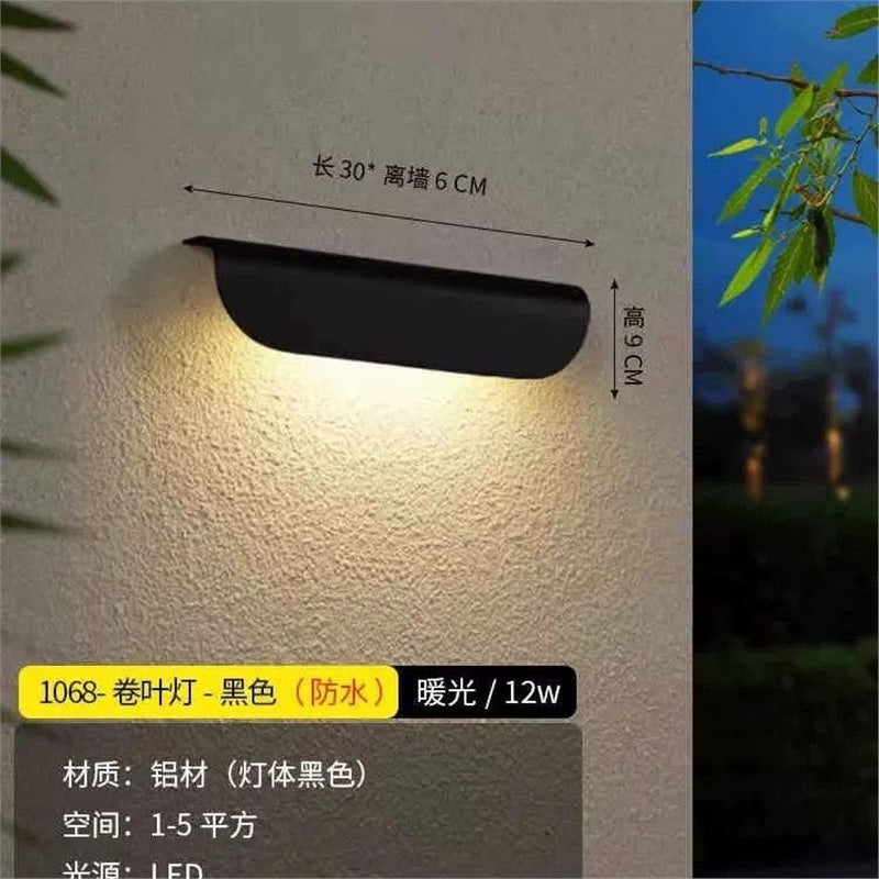 Outdoor waterproof wall lamp - modern minimalist style for bedroom bedside, hallway, outdoor villa courtyard - waterproof, hardwired wall sconce