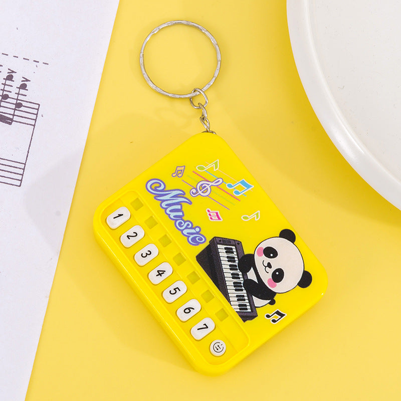 Mini pocket piano kids electronic keyboard - playable, light-up, creative, high-value keychain charm toy