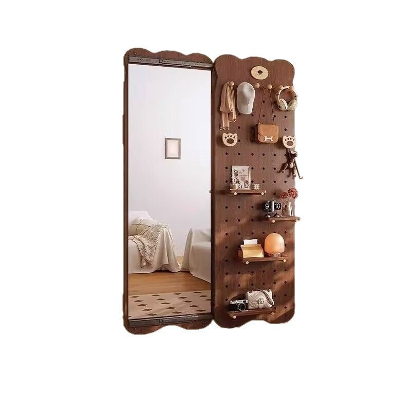 Bear hole board full-length mirror hidden push-pull full-length mirror for home can be closed invisible wall-mounted fitting mirror no