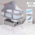 Baby crib newborn bed splicing large bed baby rocking bed bb children's bed cradle bed multifunctional movable foldable