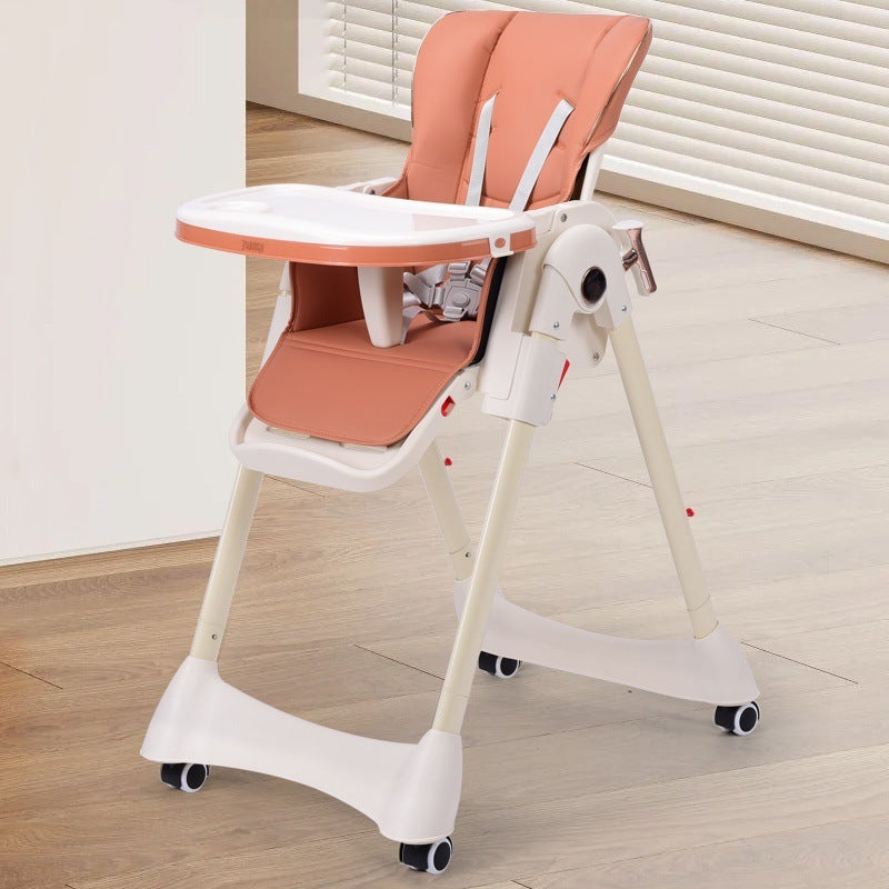 Baby dining chair foldable, reclining, rocking, portable baby eating seat, home baby meal rocking chair
