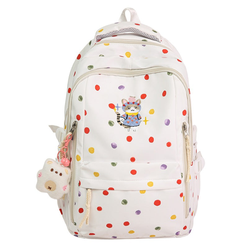 Small fresh Korean version backpack new simple female student schoolbag large capacity lightweight backpack