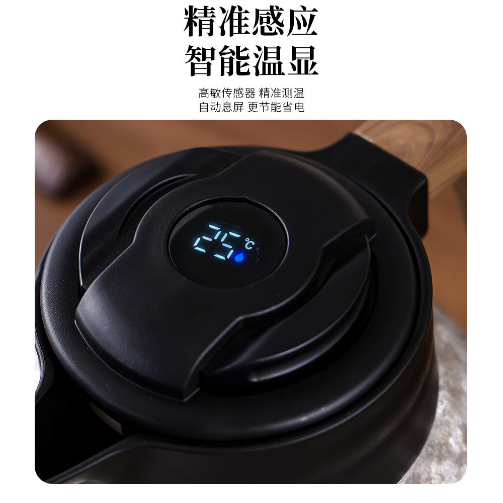 Pure titanium stew teapot gift box intelligent temperature display large capacity health pot gift for home thermos pot tea water separation kettle