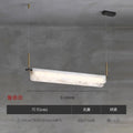 Marble all-copper chandelier designer creative restaurant rectangular modern new chinoiserieaccessible luxury living room bedroom study lamp
