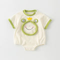 Summer outwear short sleeve haha super cute baby summer clothes one-piece baby boy thin clothes climbing suit one-piece