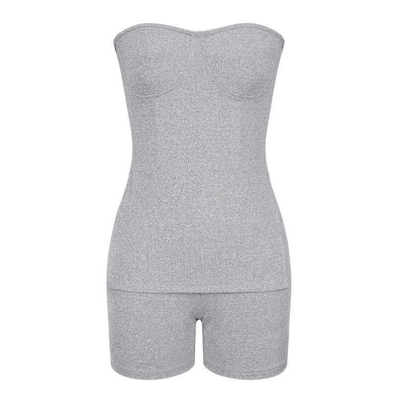 Amazon fashion cross-border knitting pit cross-border independent station  autumn pure color fashion casual suit