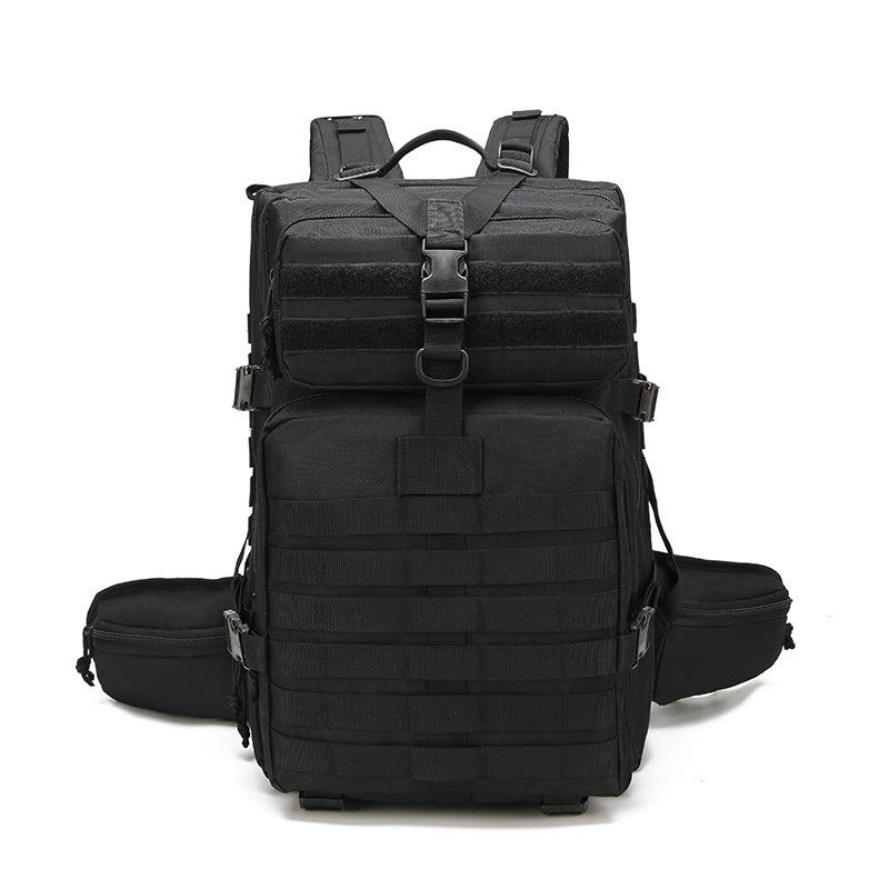 Outdoor Tactical Backpack Attack Bag Large Capacity Travel Backpack Anti-splashing Water-resistant Wear-resistant Hiking Bag Three-level Bag Male