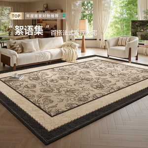 Carpet living room new frenchretrofor homewaterproof easy-care carpet bedroom floor mat large area full paving