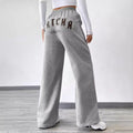 Pre-sale-53270# cross-border fashion foreign trade drawstring sweatshirt pants printed women's casual pants wide legs