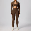 new women's compression activewear set - cloud-like breathable stretch fitness outfit for outdoor running and yoga