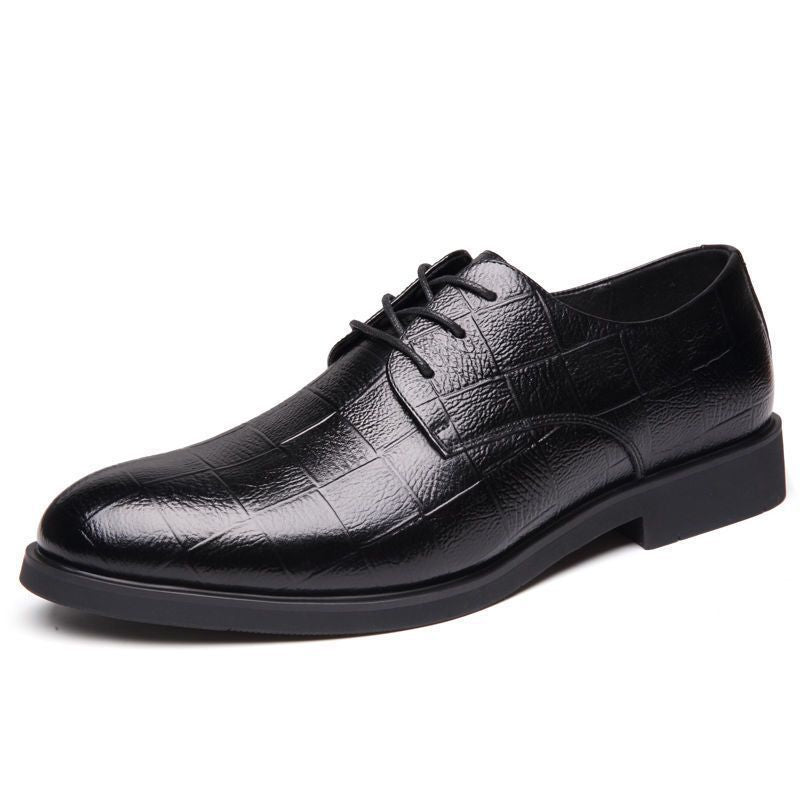 Clearance sale: men's leather shoes - new korean style business shoes, trendy and versatile formal & casual leather flats