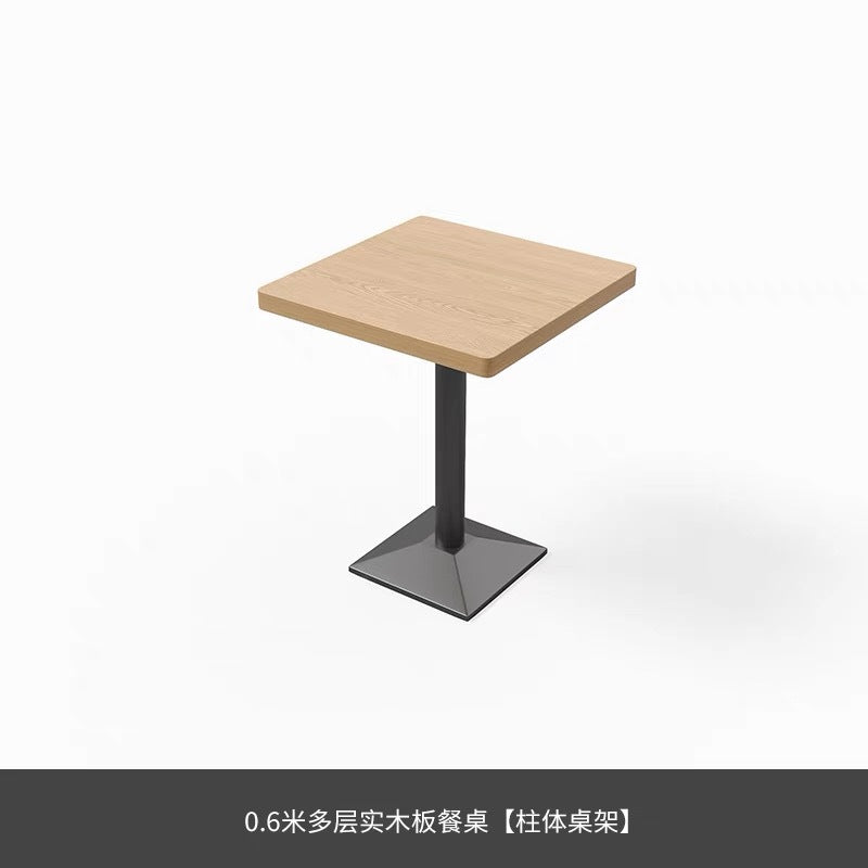 Company Staff School Canteen Restaurant Table and Chair Combination Catering Noodle House Fast Food Snack Bar Milk Tea Shop Rock Slate Table
