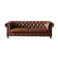 export genuine leather sofa living room european style sofa high-end luxury american retro oil wax leather sofa wholesale