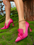 Women's high heels - cross-border fashion, european & american style - hot selling bow-tie pumps on amazon & aliexpress