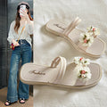 Summernew arrival two-wear sandals and slippers for women sweetflowersoutwear fairy style beautiful matching skirt beach slippers for women