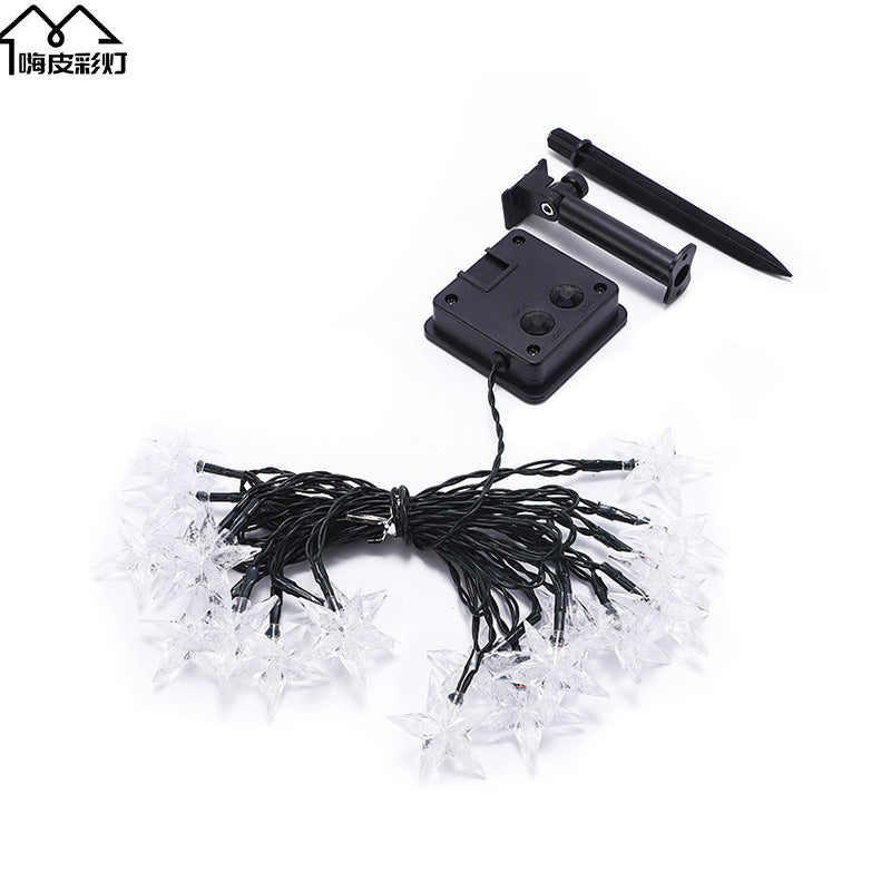 Cross-border led solar light string bubble ball outdoor camping courtyard project lighting Christmas decorative light string